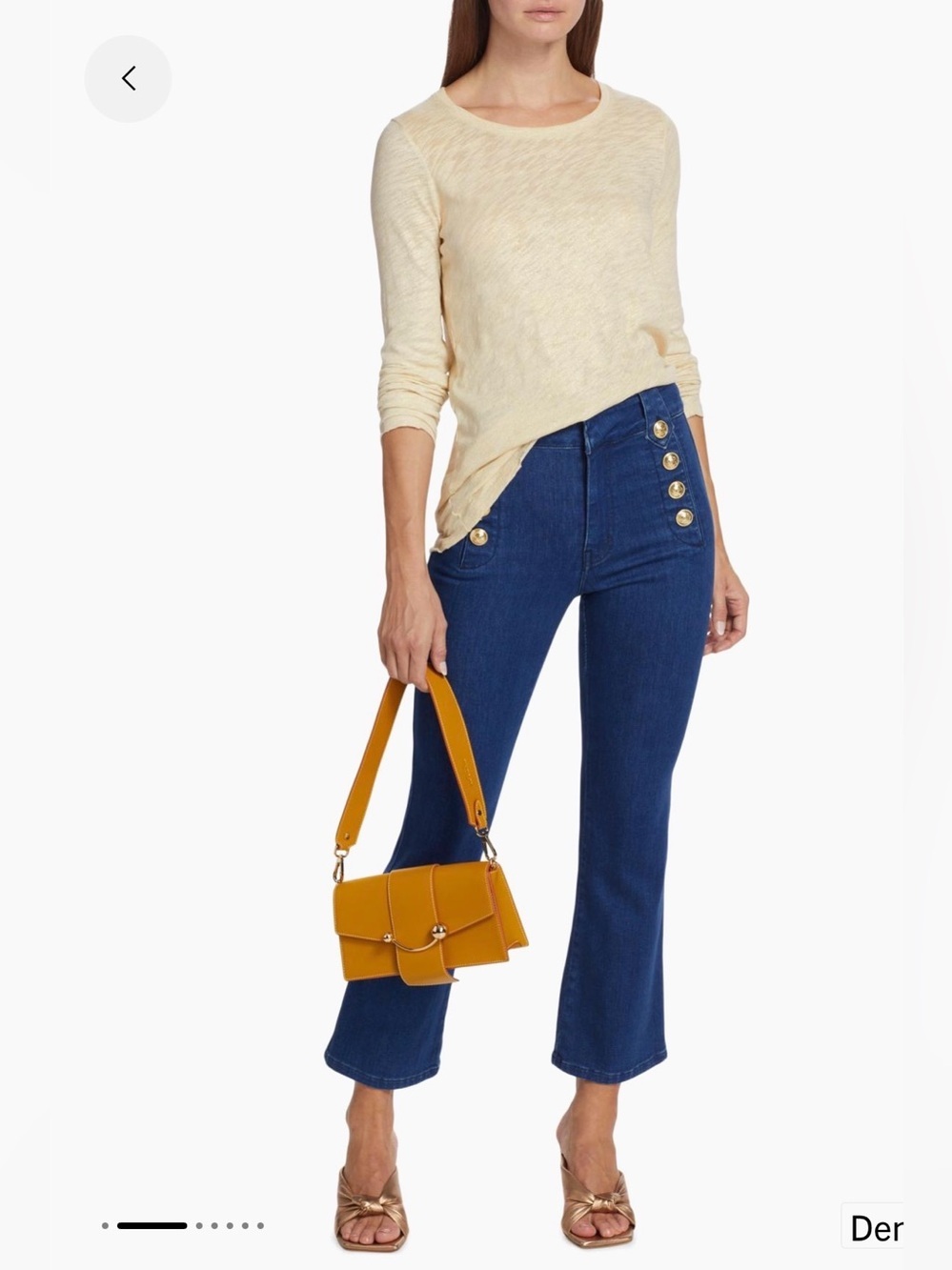 Derek Lam 10 Crosby Robertson Flare Crop Jeans